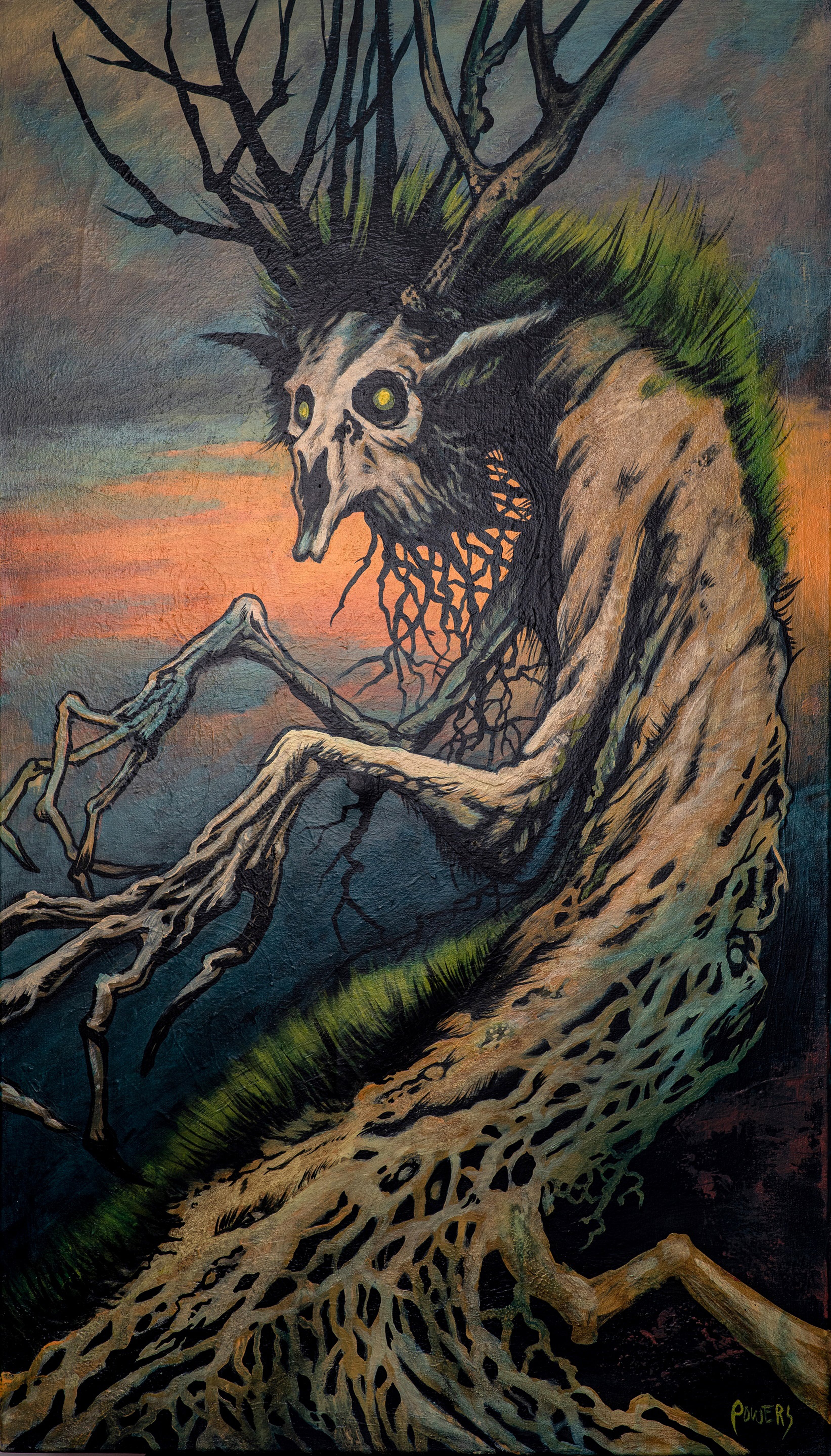 Treecreep, an archival giclée print by Appalachian artist James Powers. Printed on cotton rag and available at Formato Fine